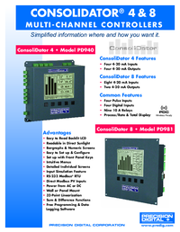 Thumbnail of document Data Sheet - PD900 Consolidator Multi-Channel Controller